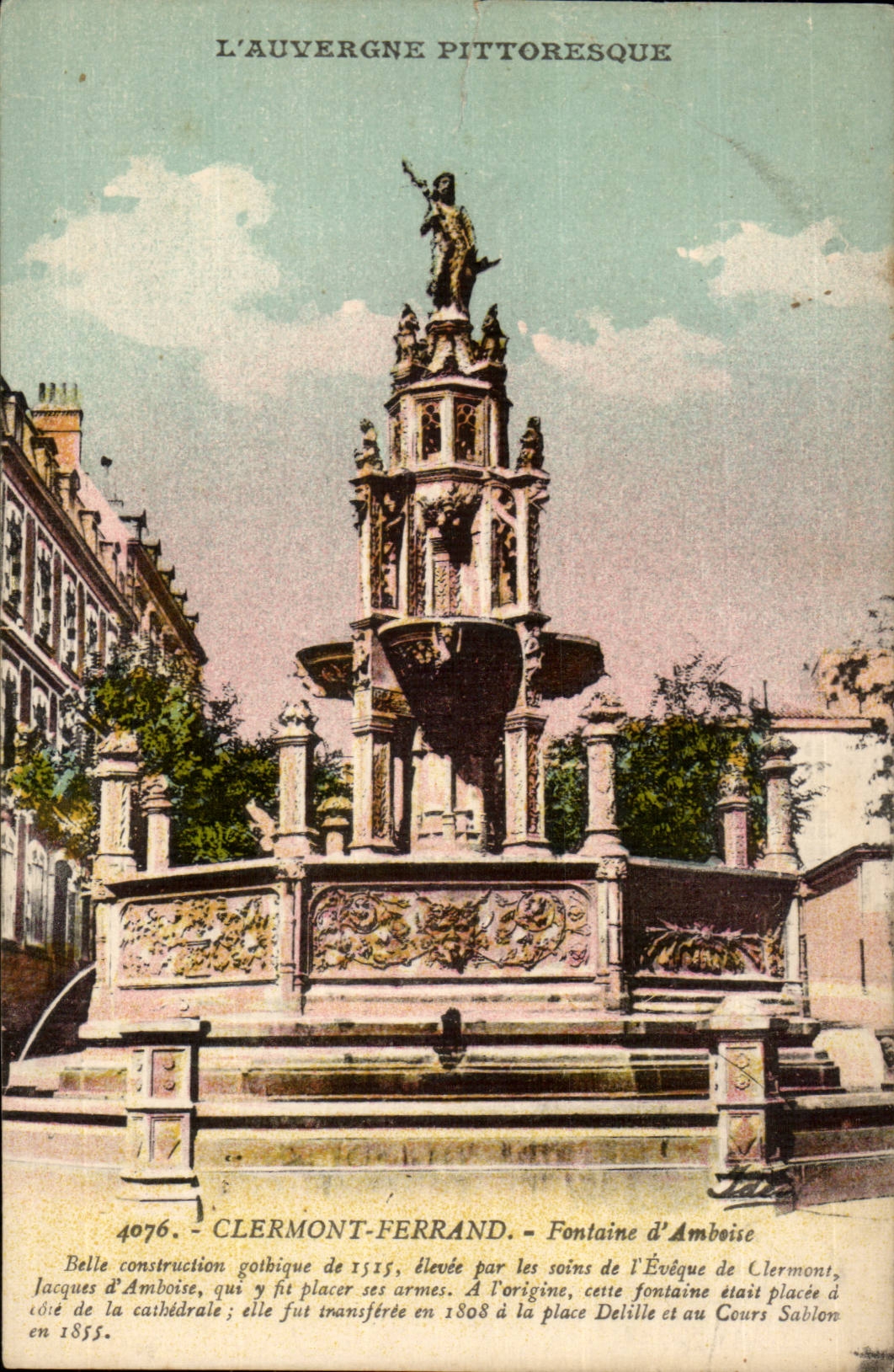 Clermont Ferrand CPA Fountain D amboise