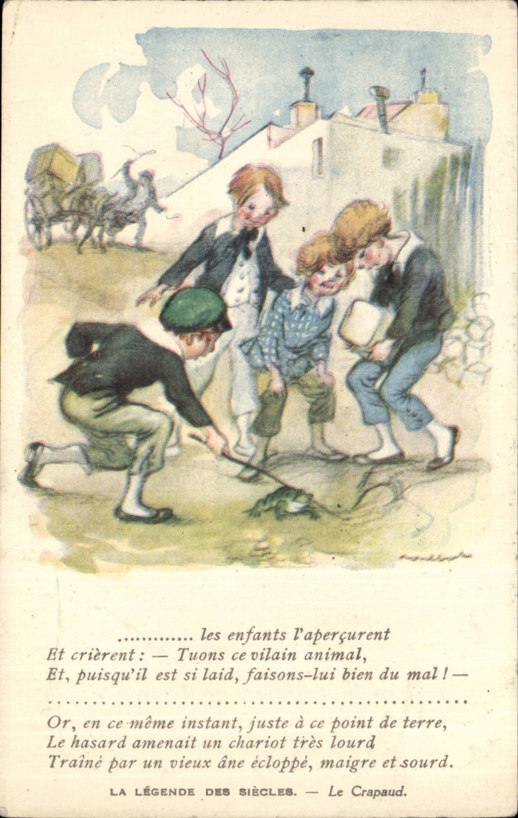 Fantaisie - Fantasy CPA La legendes siecles La crapaud Illustrateur Humour