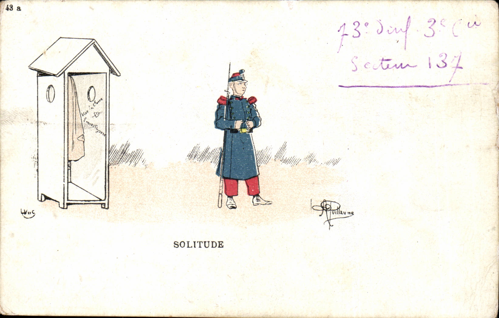 Fantasy CPA Militaria GuillaumeLenoir Loneliness