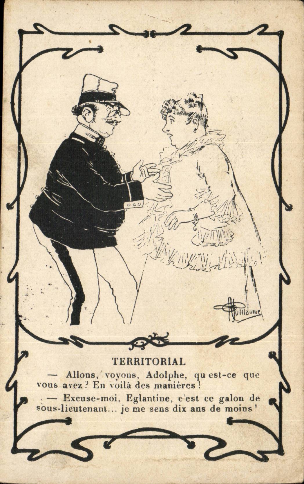 FAntaisie CPA Territorial Allons voyons Adolphe qu est ce que vous avez ? Humour