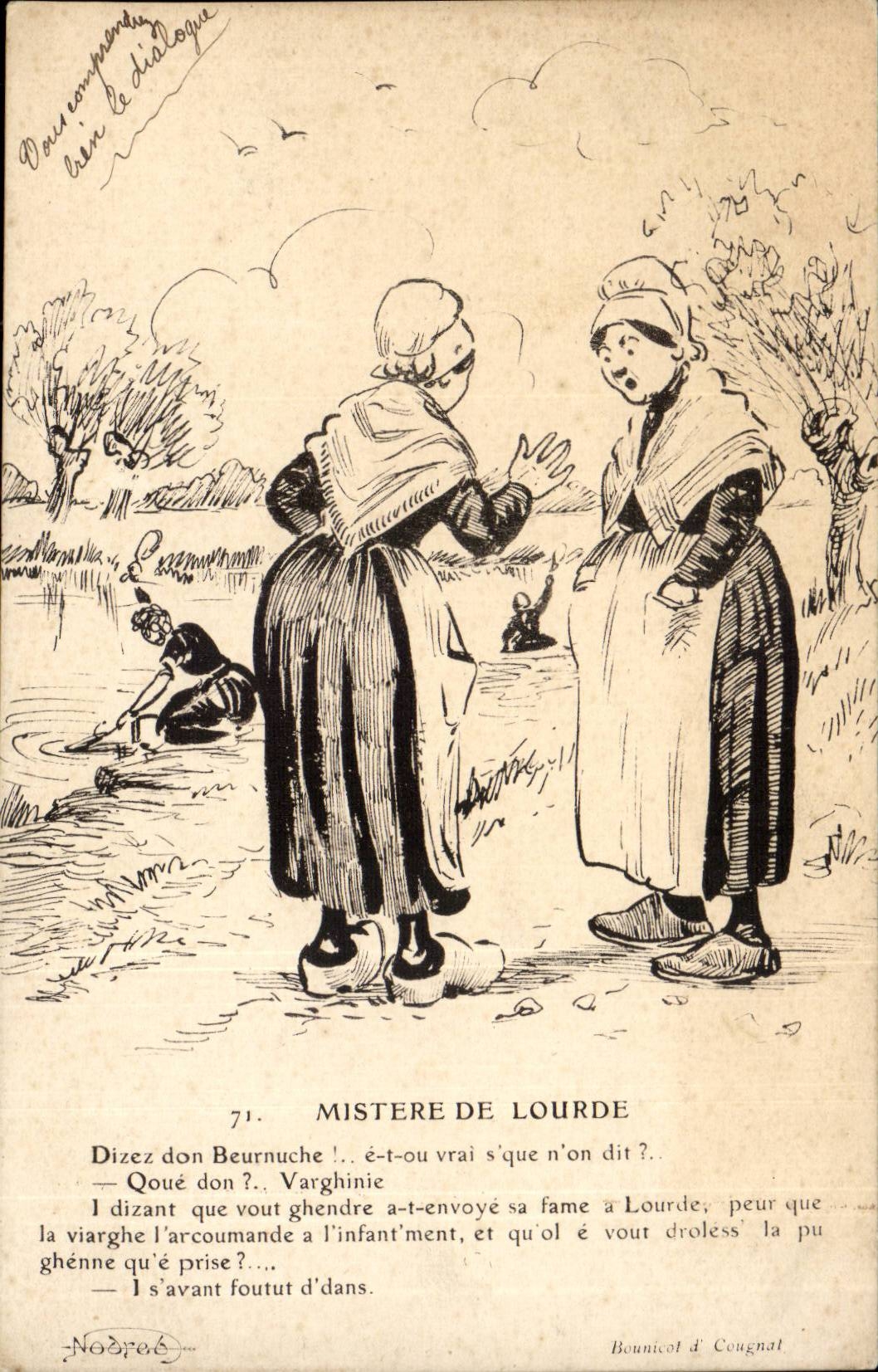 FAntaisie CPA Mistere de Lourde Dizez don Beurnuche Humour