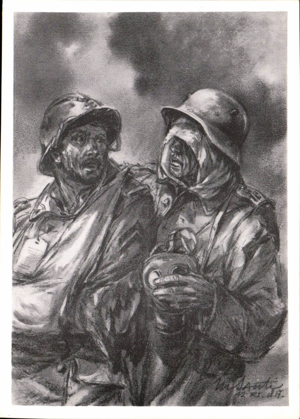 CPA Militaria Memorial of the battle Verdun Felury in front of Douaumont