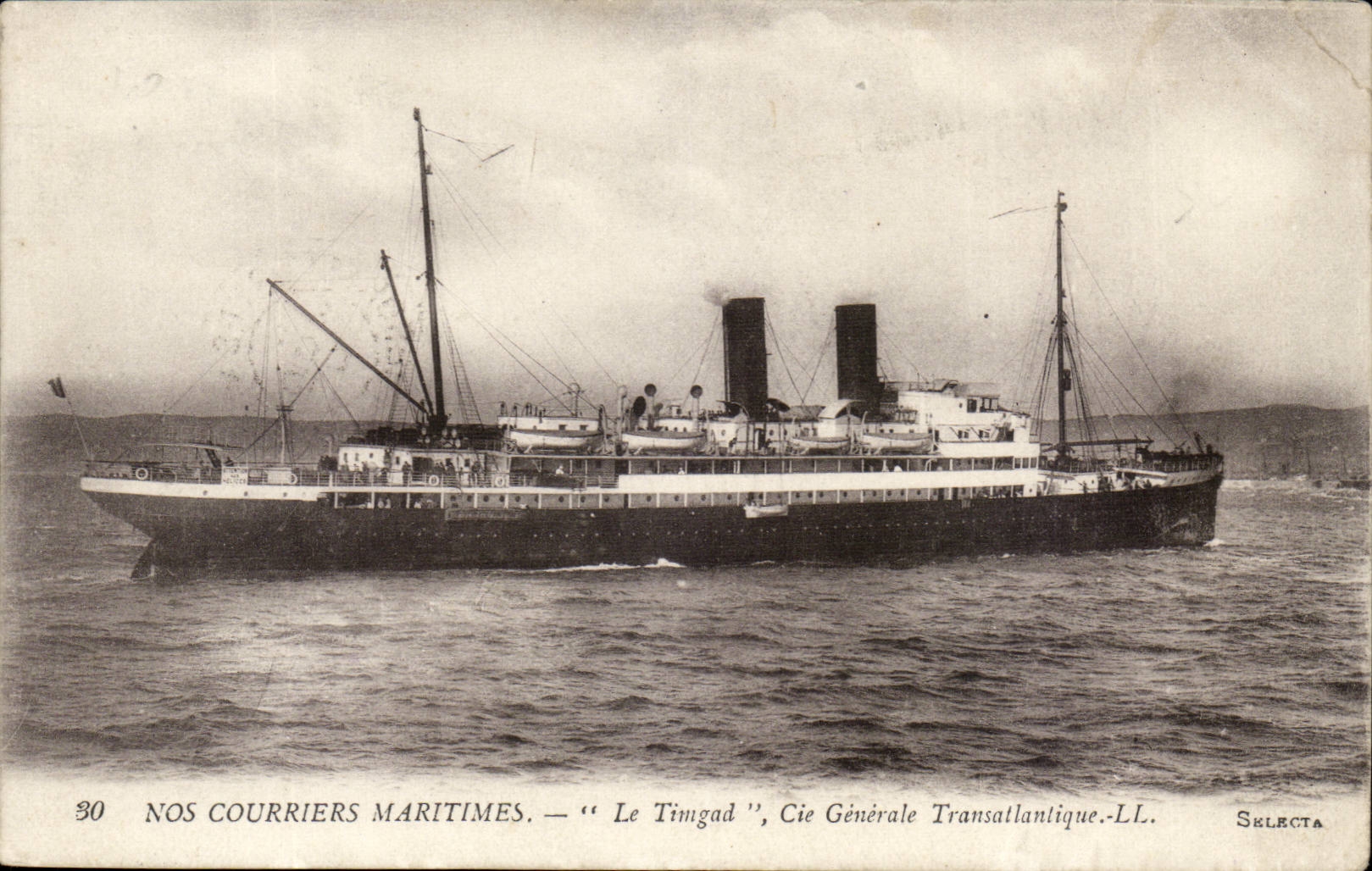 CPA Our maritime mails Transatlantic General TRingad Co (steamer)