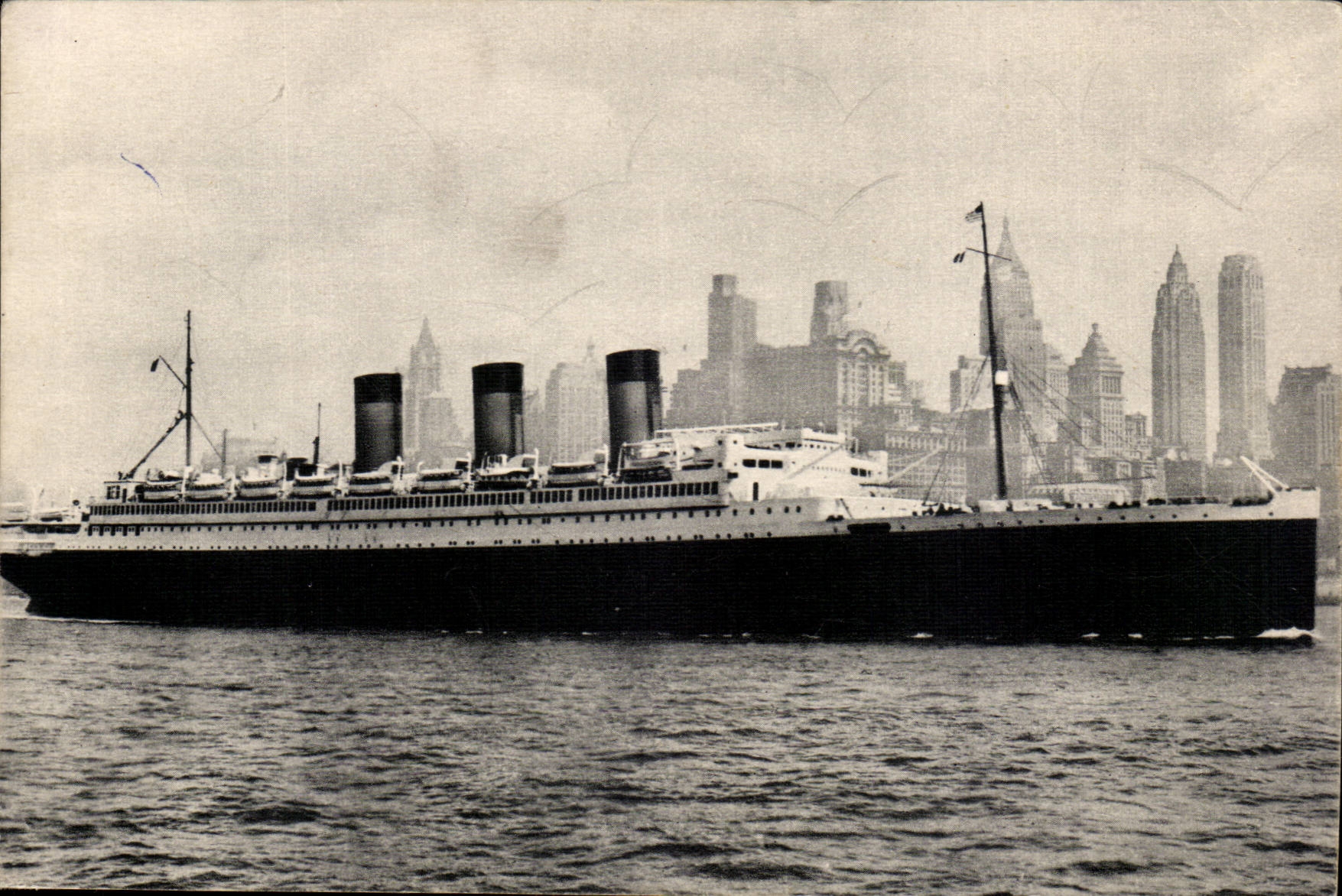 Transatlantic CPA Co Scale French Line S Paris Line Le Havre England New York