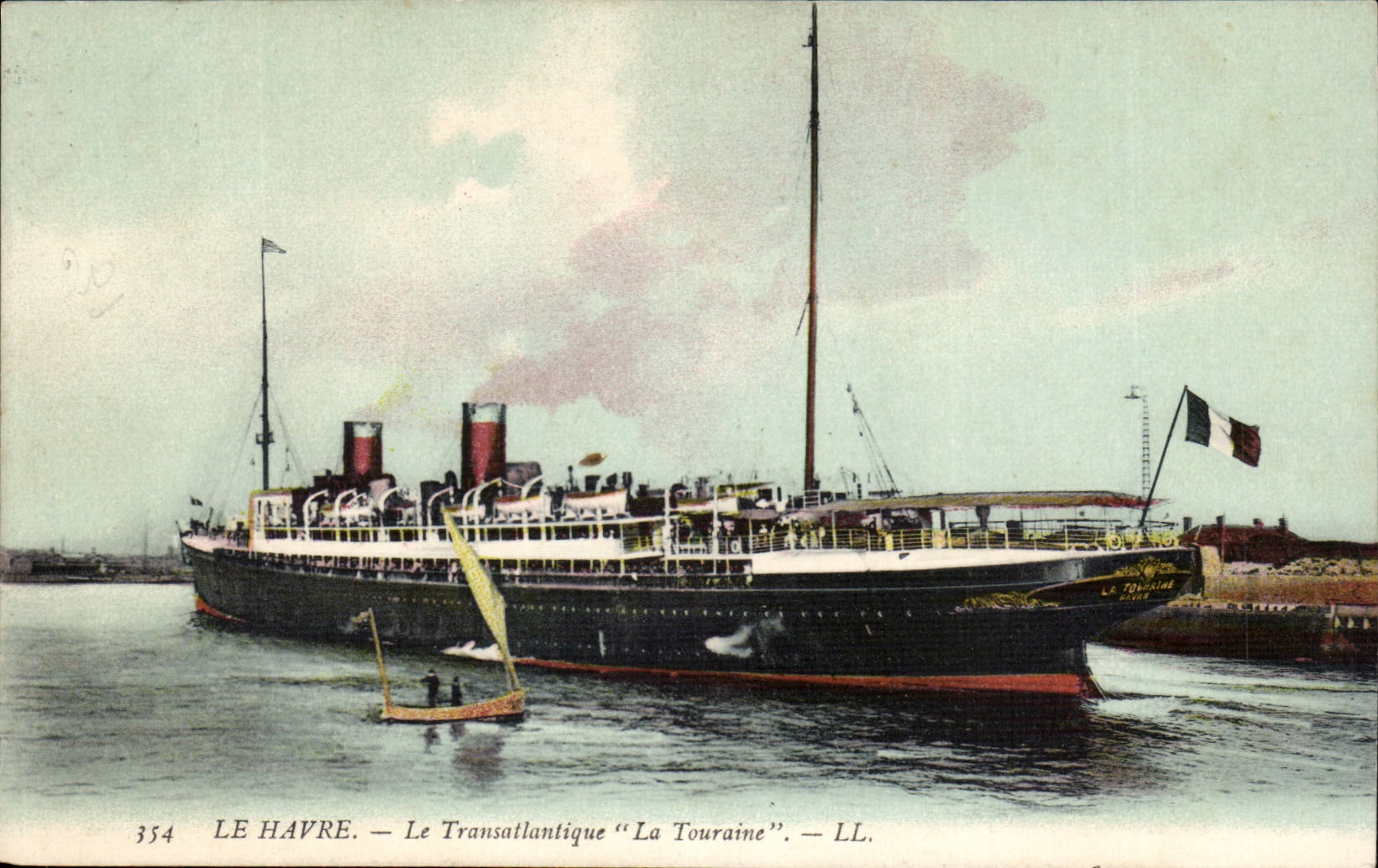 CPA Le Havre the Deck chair Touraine