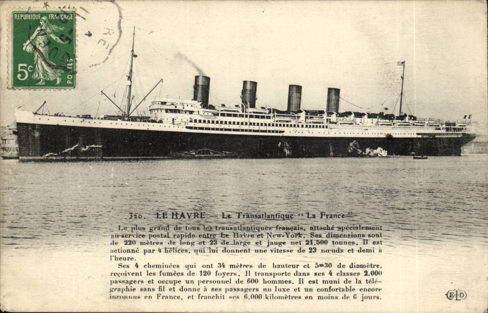 CPA Le Havre the Deck chair France