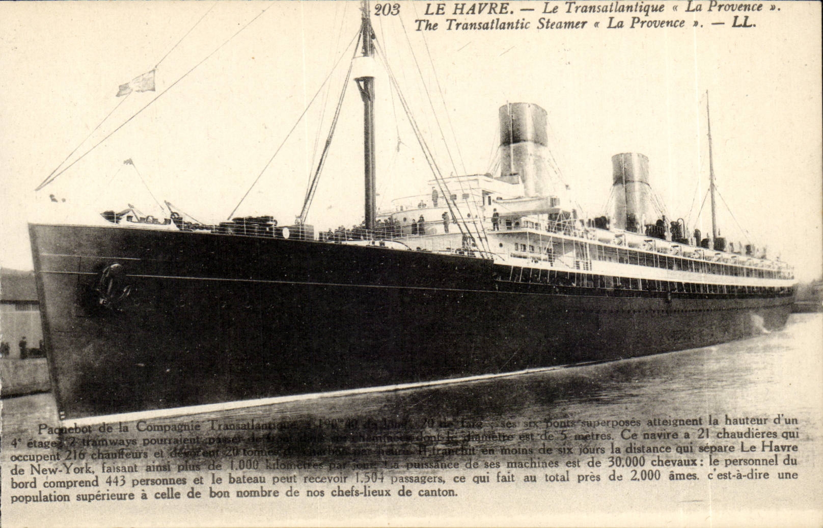 CPA Transatlantic Le Havre Provence