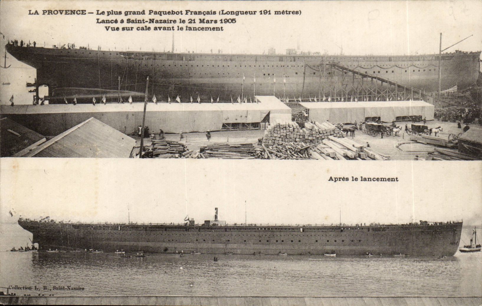 CPA St Nazaire the largest French steamer has St Nazaire Provence