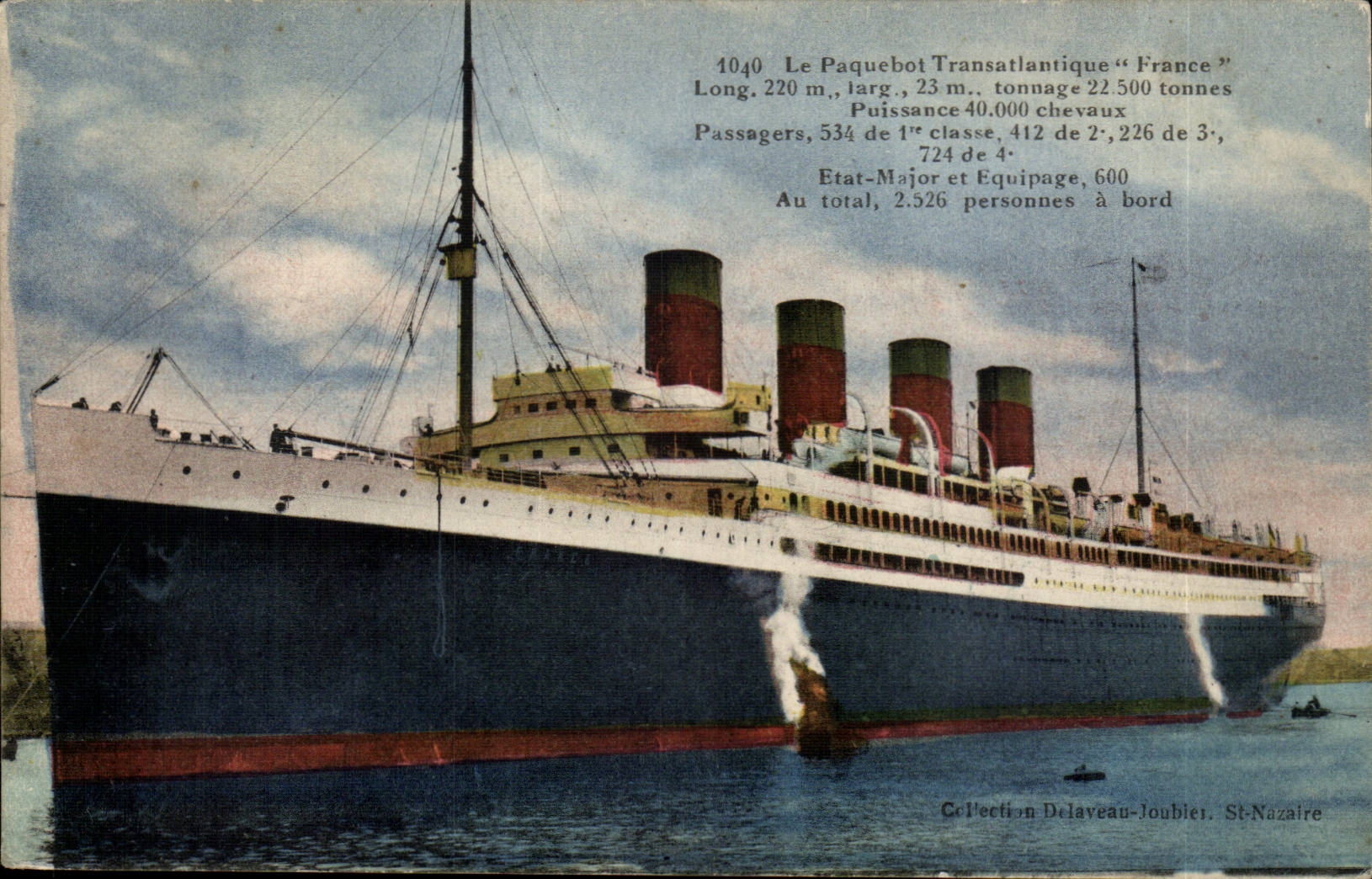 Le Havre CPA the steamer France of the Transatlantic general Co