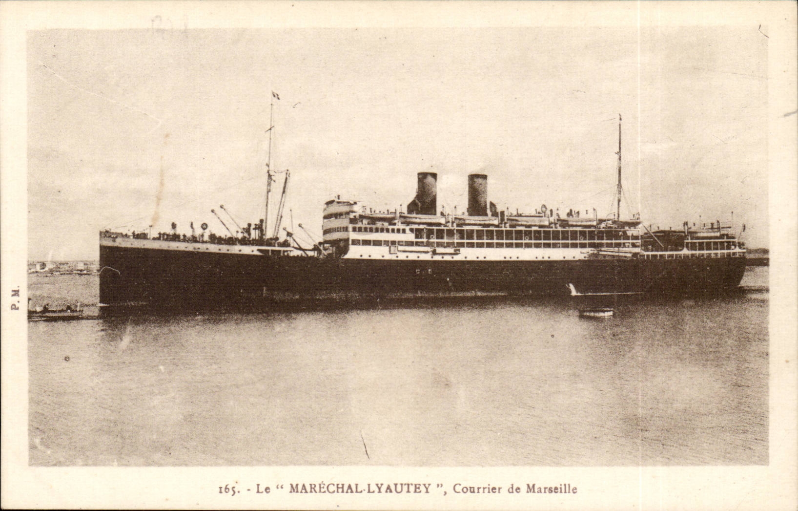 CPA the Marshal Lyautey Mail of Marseilles