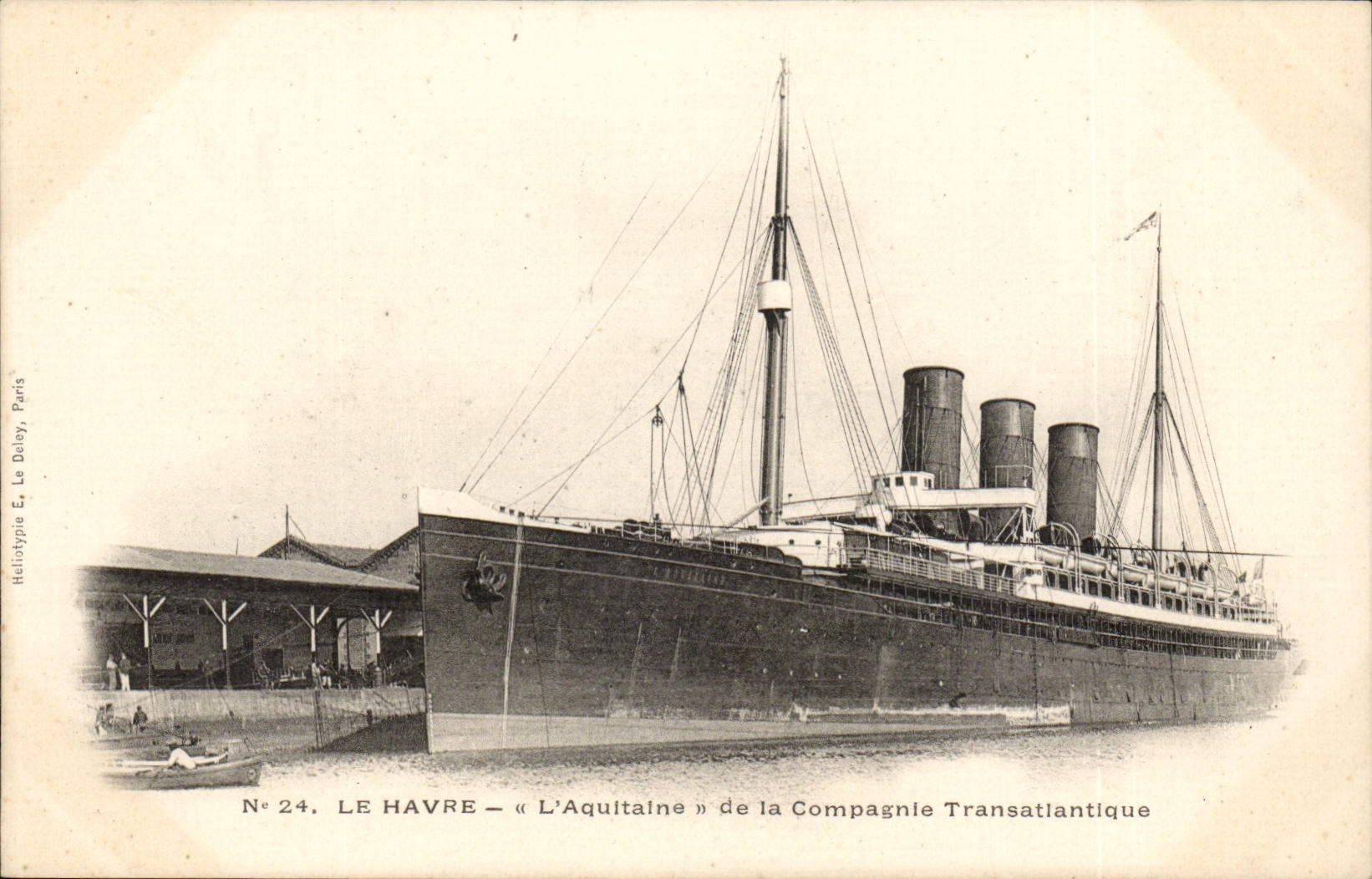 CPA Le Havre Aquitaine of the Transatlantic Company