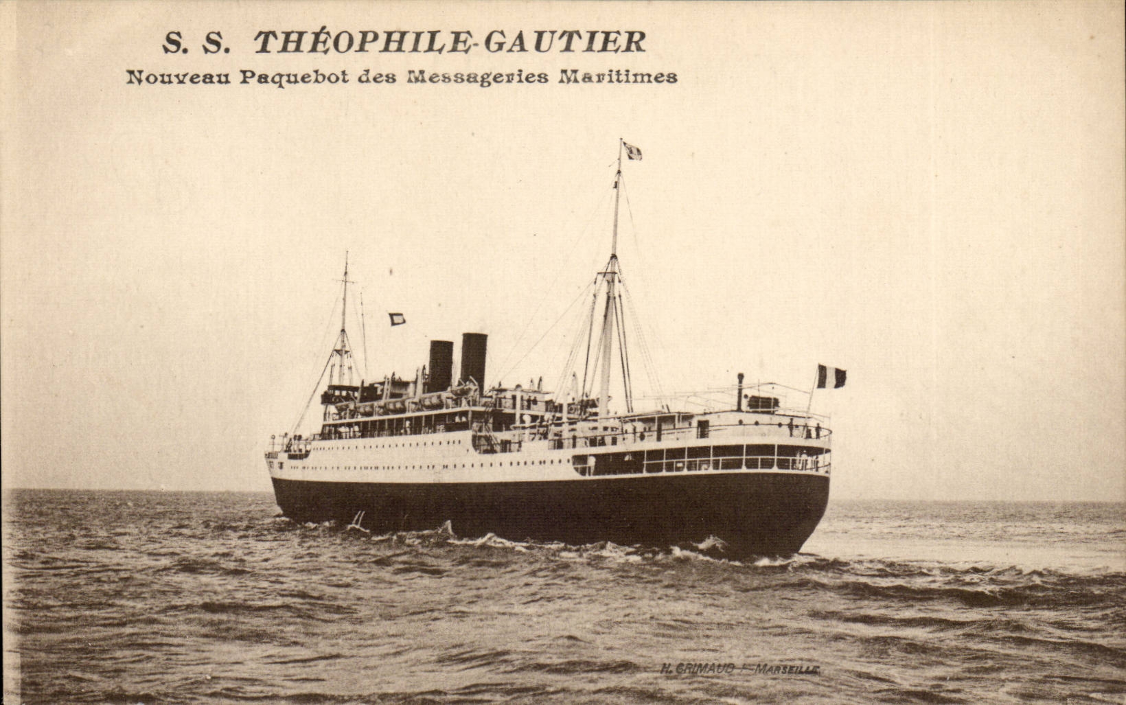 CPA Boat St Theophilus Gautier New Steamer of the maritime transport