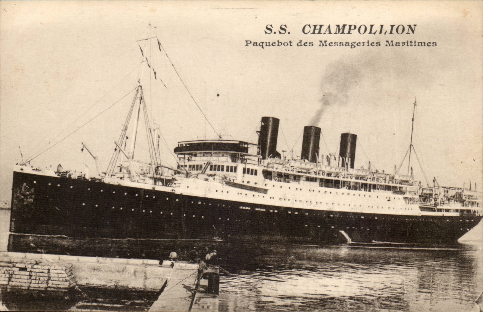 CPA Boat S Champollion Steamer of the maritime Transport