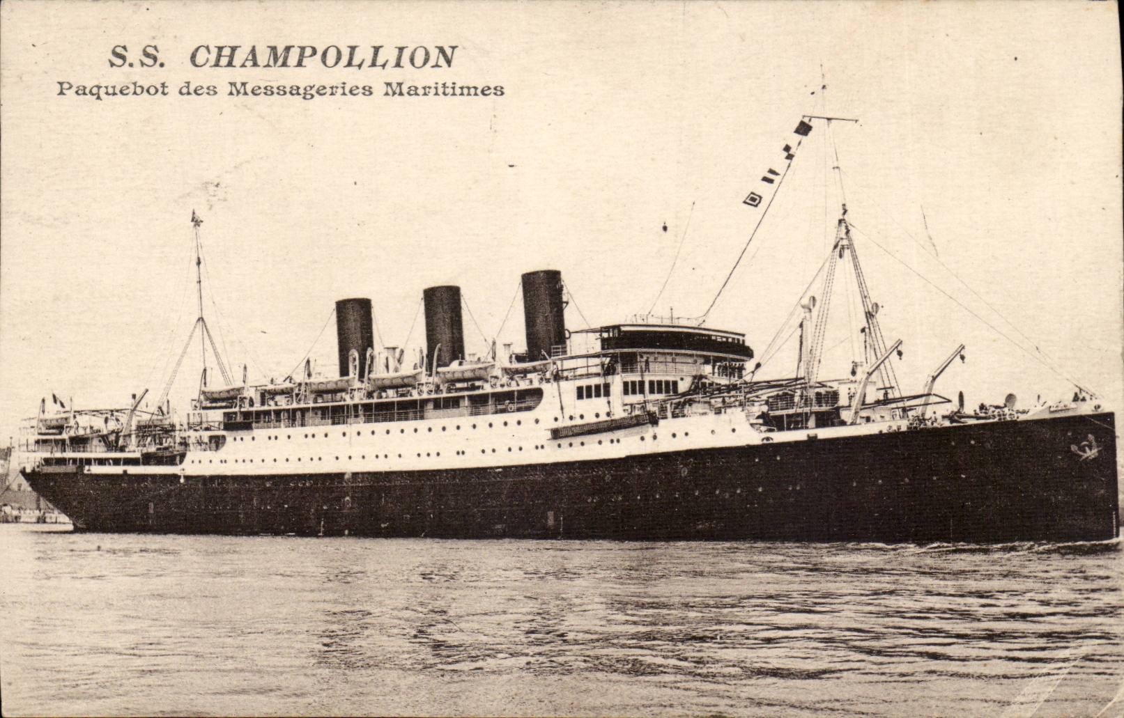 CPA Boat S Champollion Steamer of the maritime Transport