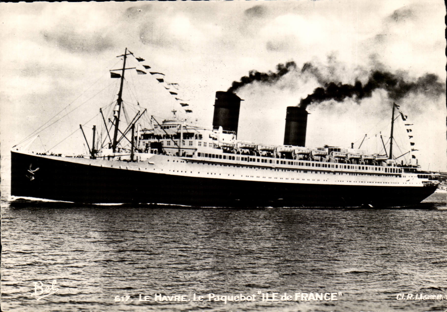 CPA Steamer Le Havre Steamer Ile de France