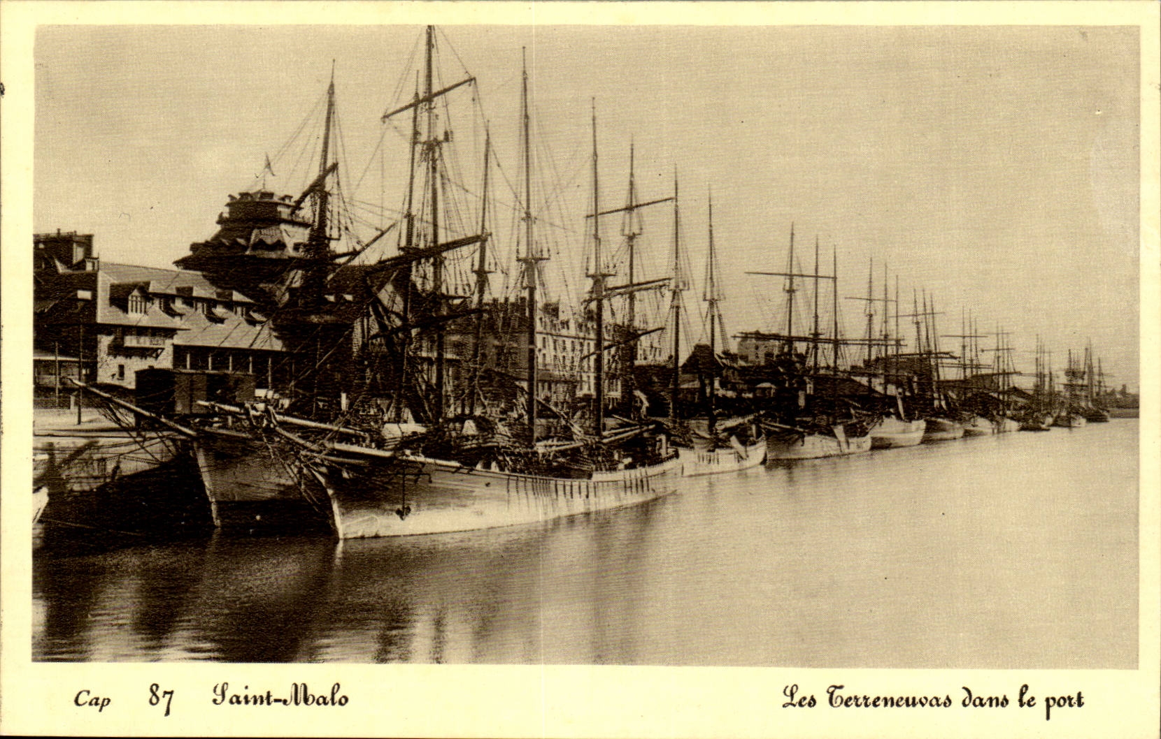 CPA Boat Saint Malo Terreneuvas in the port