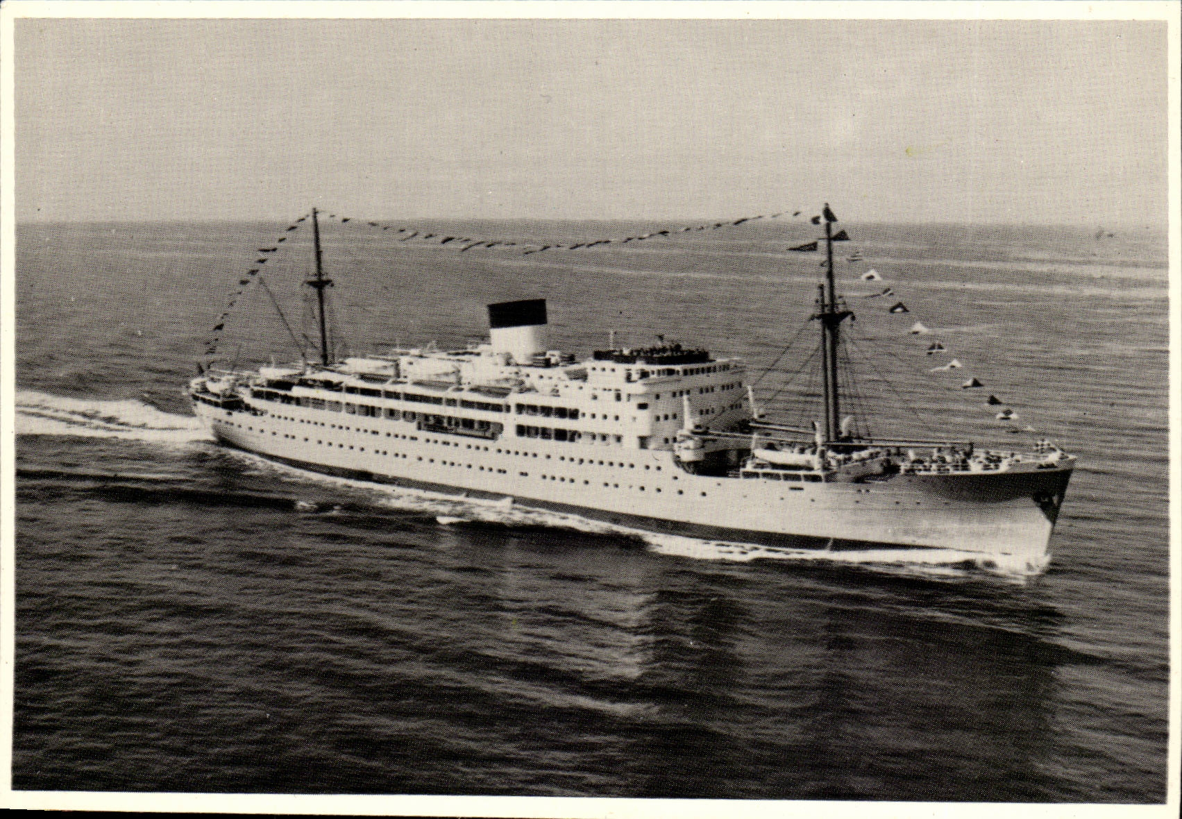 MODERN CARD General Boat Co Transatlantic Steamer Fraissinet and Cyprien Fabre Foch