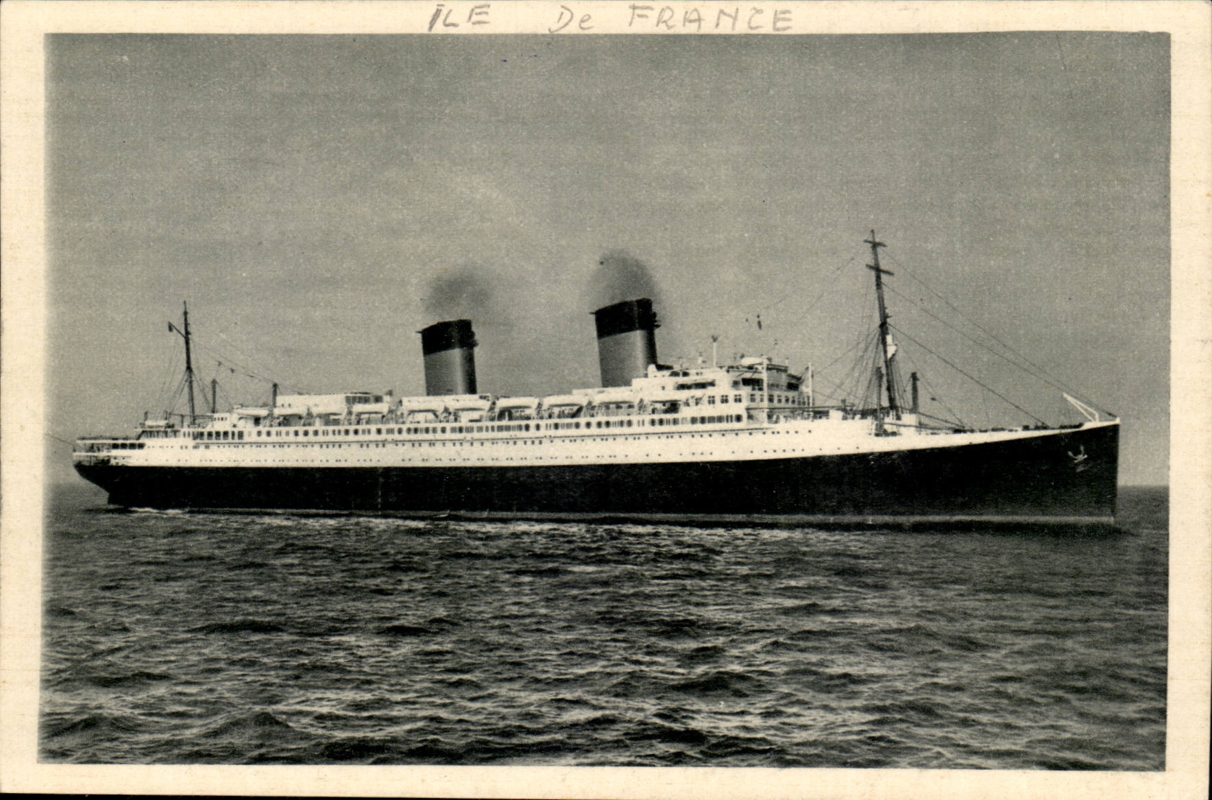 Maritime CPA Transport Ile de France Steamer