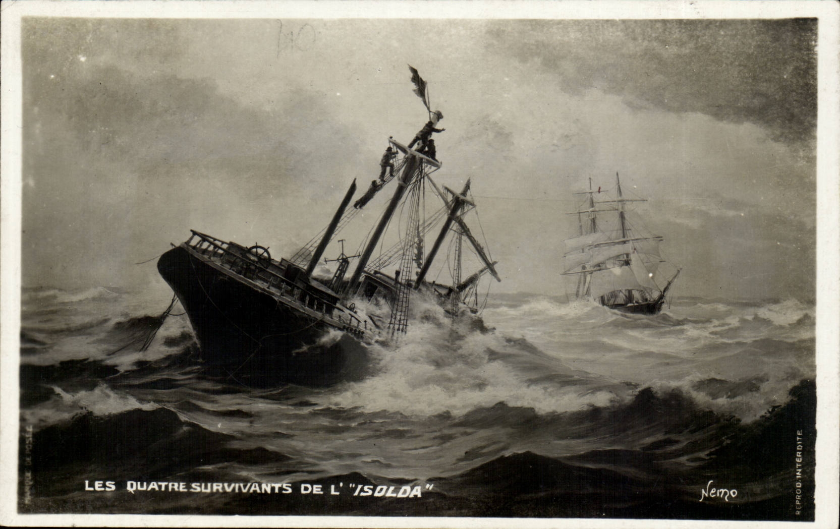 CPA Boat four survivors of Isolda