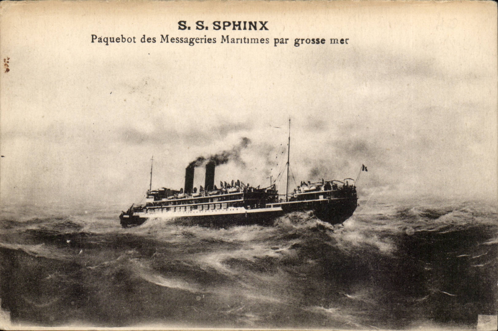 CPA Boat Steamer S Maritime Sphinges Transport