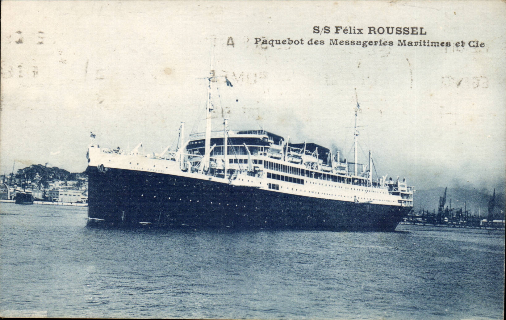 CPA Boat Steamer S Roussel Steamer of the Maritime Transport
