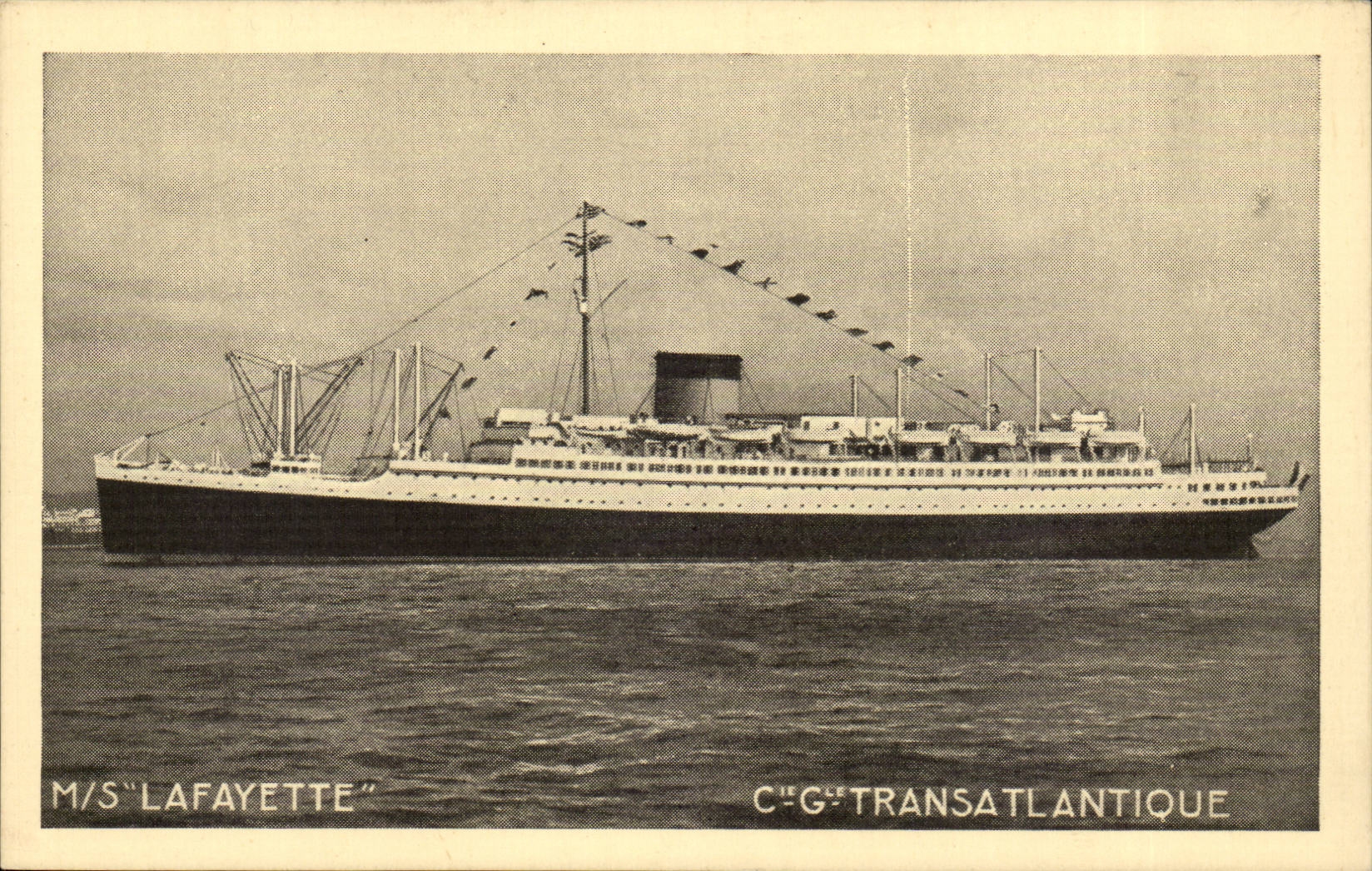CPA Steamer Lafayette Le Havre