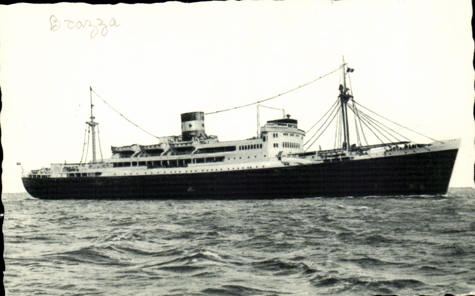 CPA Steamer Maritime company of the brought together chargers Brazza