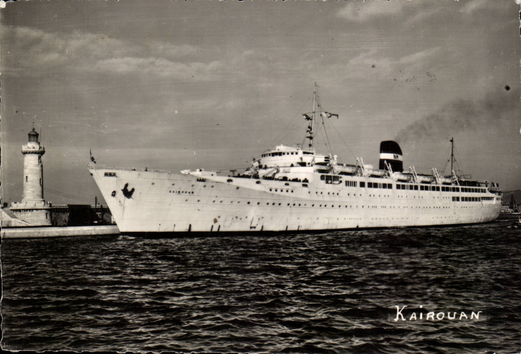 CPA Boat Steamer mixed Kairouan Company