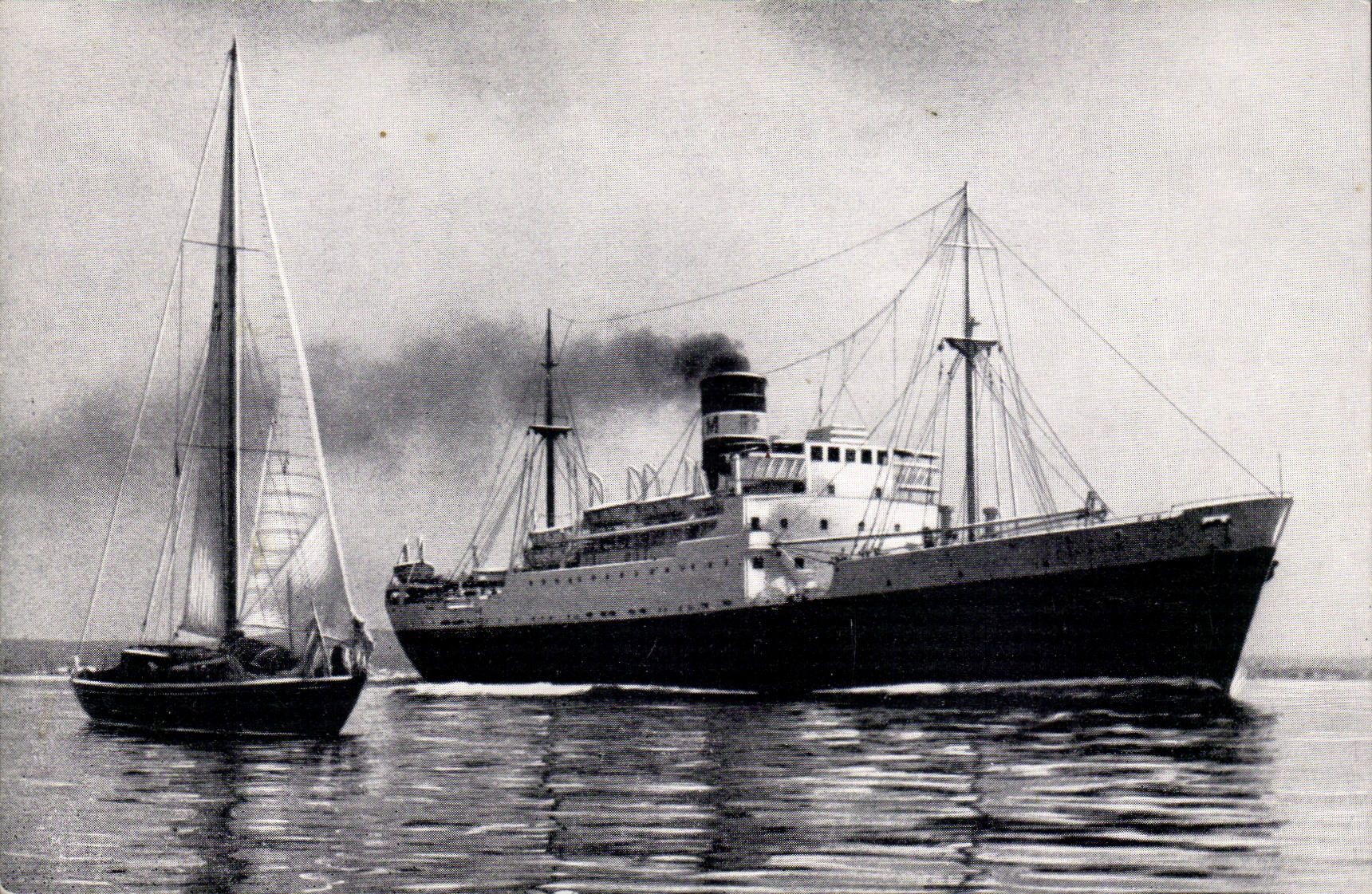 CPA Bateau Algeria Tunisia They Balearic Islands PAquebot Djebel Will say