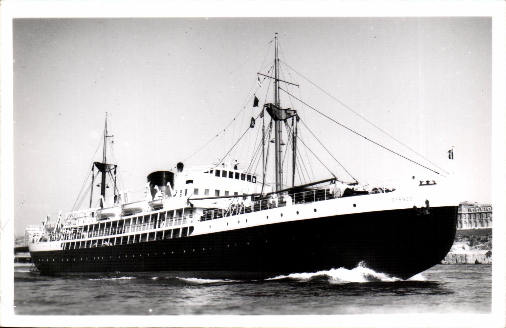 CPA Boat Steamer Cyrnos