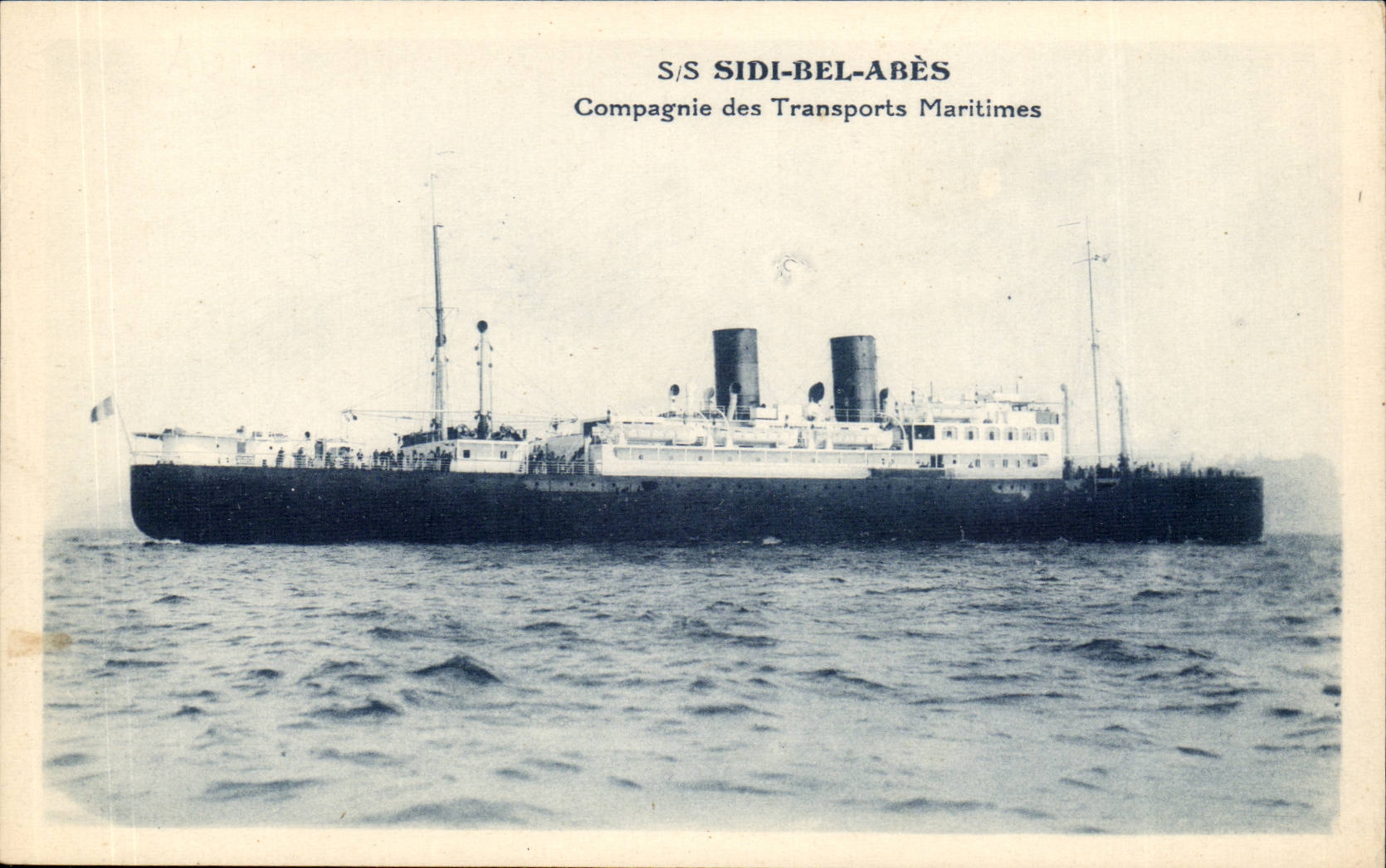 CPA Boat Steamer S Beautiful Sidi Ares Company of the Maritime transport