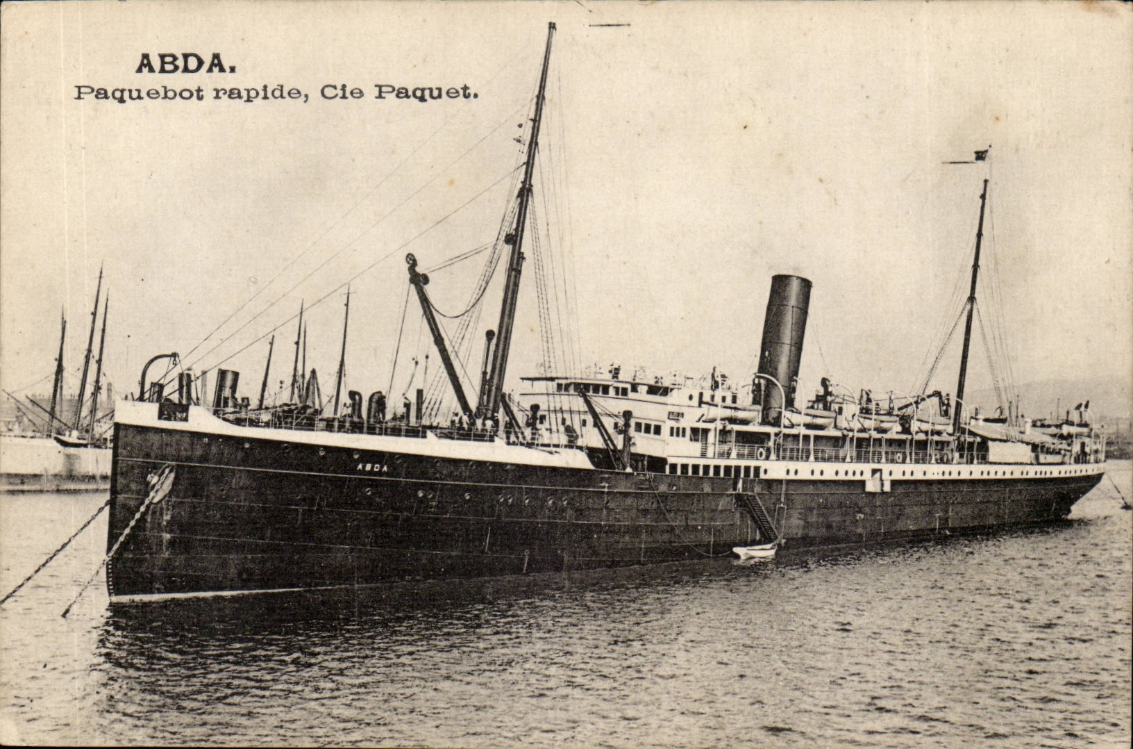 CPA Boat Steamer fast Abda Steamer Co Package