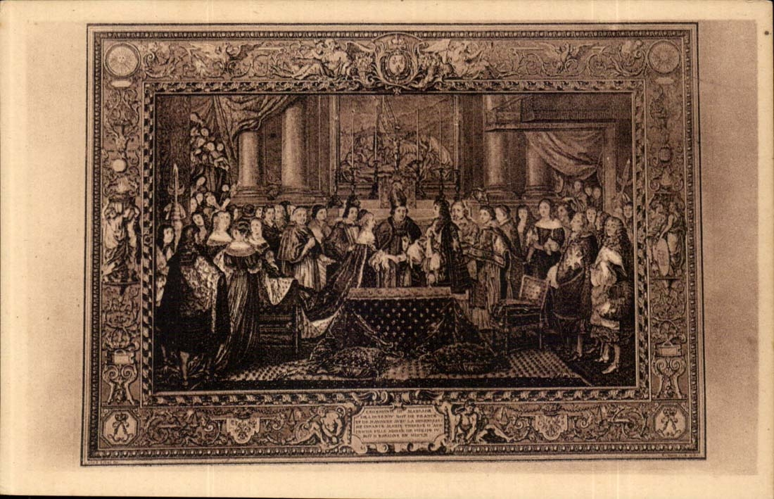 Dimension Basque Ceremonie of the marriage of Louis XIV king de France and infante Marie Therese