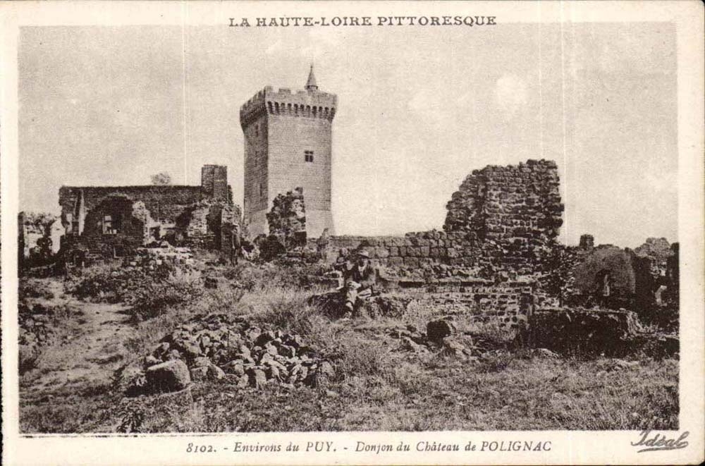 Surroundings of Puy CPA Keep of the castle of Polignac