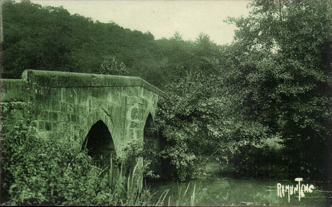 CPA Bohrgerat Vouvant Mervent der Brucke von Ouilleres