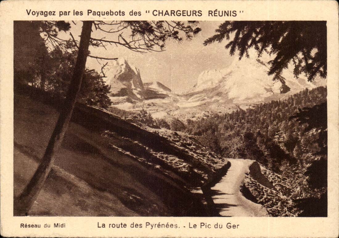CPA Spielraum auf den Dampfern brachte Aufladeeinheits-Strasse des PyreneesPic von Ger zusammen
