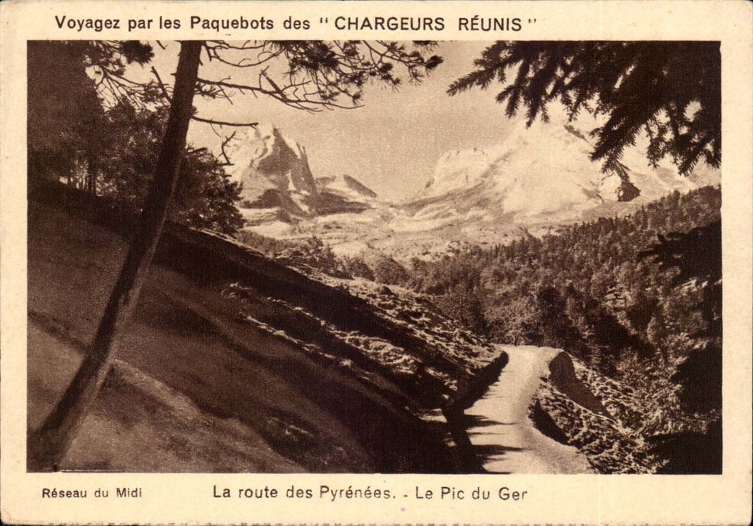 CPA Spielraum auf den Dampfern brachte Aufladeeinheits-Strasse des PyreneesPic von Ger zusammen