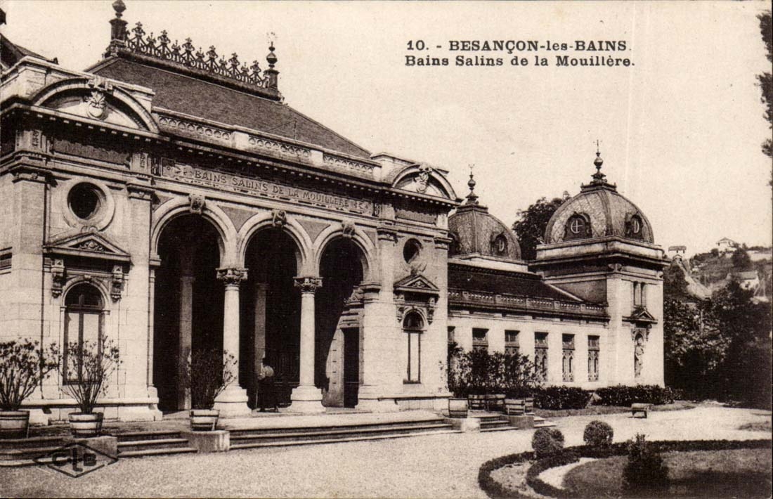 CPA Besancon les Bains Bains saline of has Mouillere