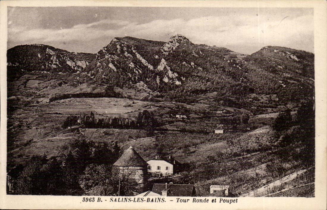 saline baths - Round Tower and Poupet Mount - CPA