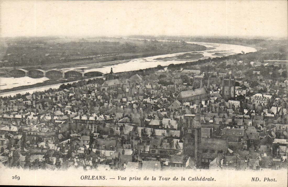 Orleans - View taken Tower of the Cathedral - CPA