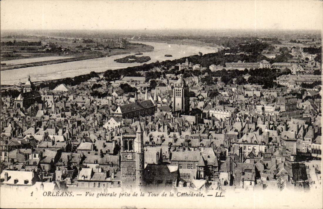 Orleans - View taken Tower of the Cathedral - CPA