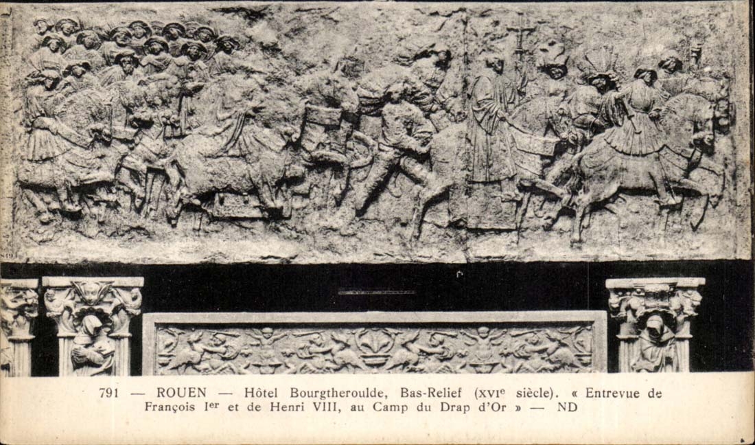 Rouen - Low Bourgtheroulde Hotel Relief - CPA
