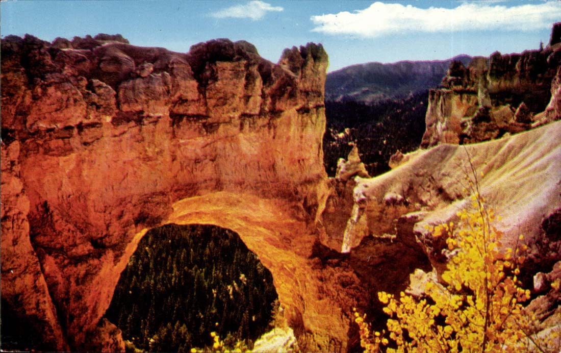 The United States - the USA - Bryce Canyon - Park National - Natural Bridge - CPA