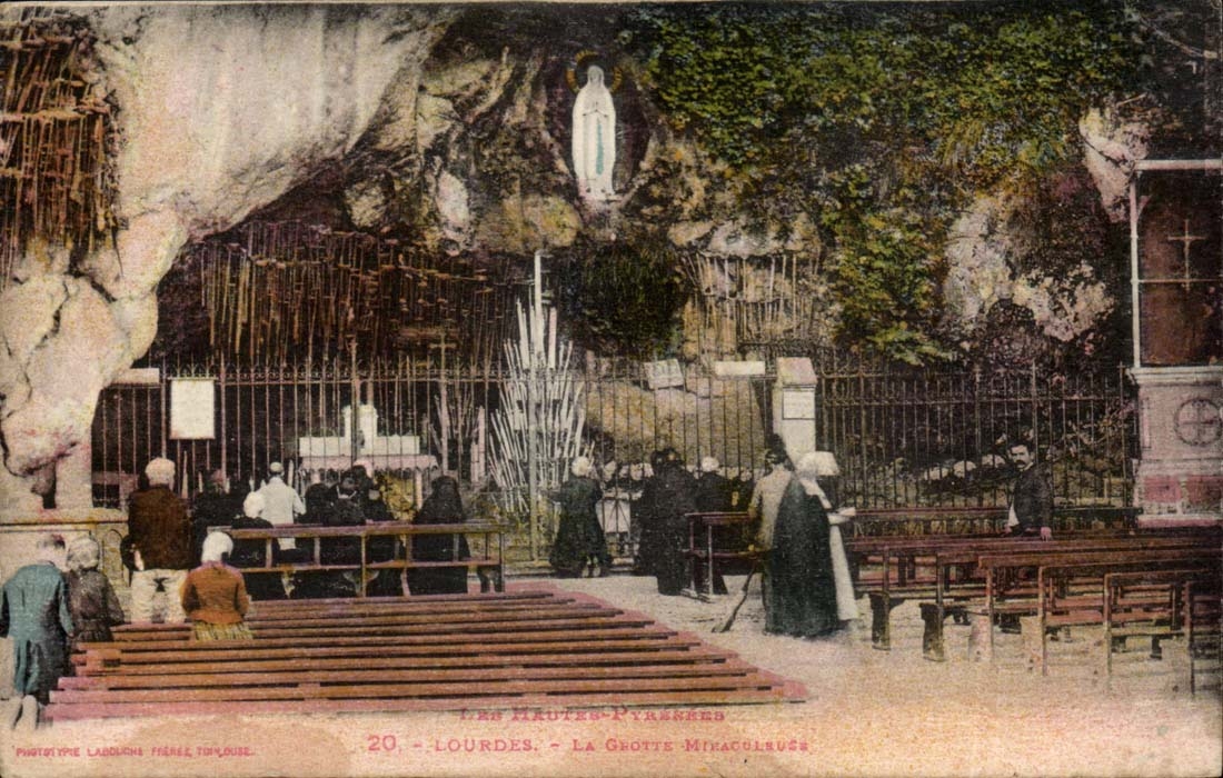 Lourdes - the Miraculous Cave - CPA