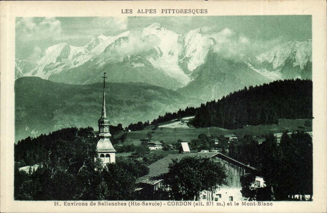 Cord - and Mont Blanc - Surroundings of Sallanches - CPA