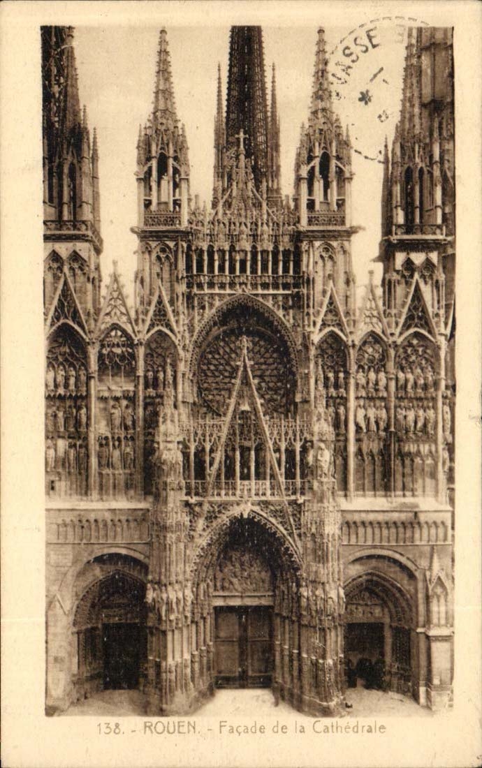 Rouen - Frontage of the Cathedral - CPA