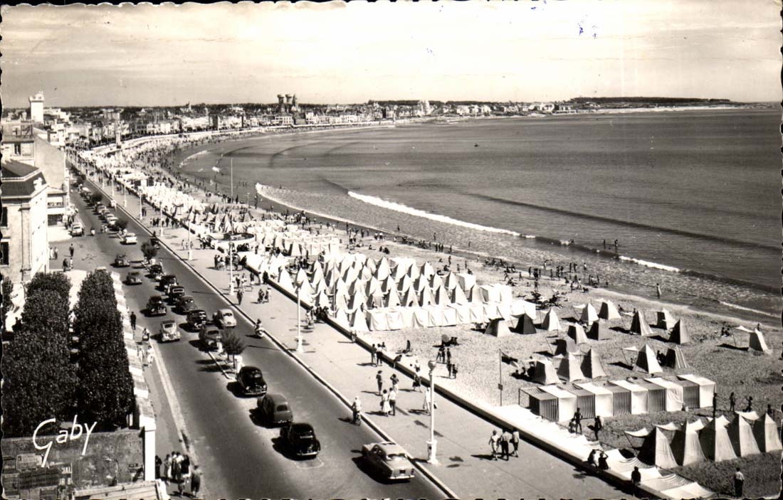 Sables d'Olonne - der Strand - CPA