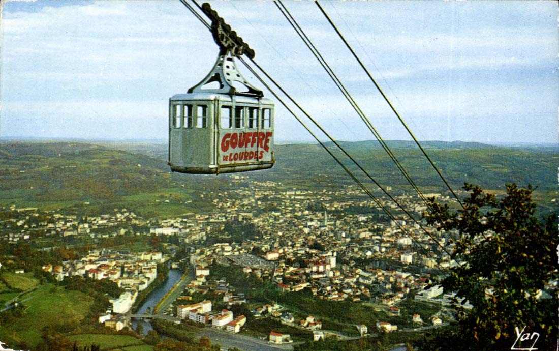 Lourdes - Pit of Lourdes - Teleferic - CPA