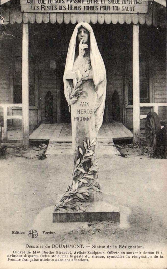Ossuary of Douaumont CPA Statue of Resignation