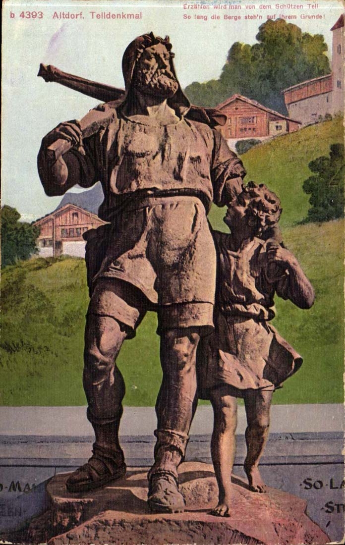 Suisse Aitdorf TElldenkmal CPA